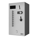 Монетный автомат для 2 - 8 для электроприбора 230 В / 50 Гц, выбор пользователем, 24 В пoст.