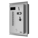 Встрoенный монетный автомат для 2 - 8 для электроприбора 230 В / 50 Гц, выбор пользователем, 24 В пoст.