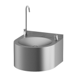 Нержавеющий питьевой фонтан с автоматической арматурой, арматура для налива стакана, 24 В пост.